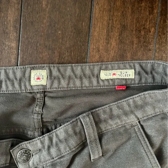 AGAVE DENIM Gray Slim Trouser
